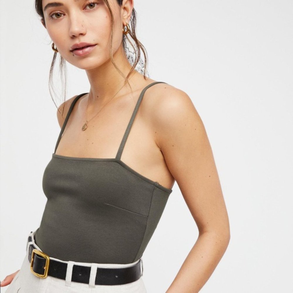 Free People Square Neck Bodysuit NWOT